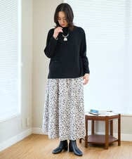 PZFAD25190 GEORGES RECH(ジョルジュ・レッシュ) ラムウールモックネックニット ピンク