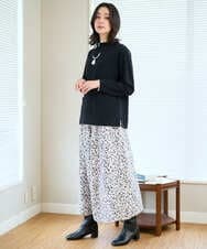 PZFAD25190 GEORGES RECH(ジョルジュ・レッシュ) ラムウールモックネックニット ピンク