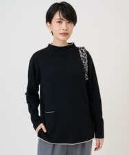 PZFAD25190 GEORGES RECH(ジョルジュ・レッシュ) ラムウールモックネックニット ピンク