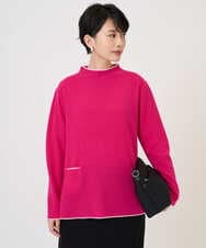 PZFAD25190 GEORGES RECH(ジョルジュ・レッシュ) ラムウールモックネックニット ピンク