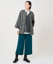 PZFAD33230 GEORGES RECH(ジョルジュ・レッシュ)  [セットアップ対応]Vネックフレアニットベスト ライトグレー