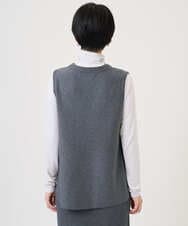 PZFAD33230 GEORGES RECH(ジョルジュ・レッシュ)  [セットアップ対応]Vネックフレアニットベスト ライトグレー