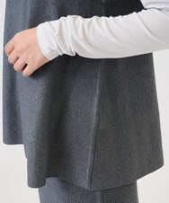 PZFAD33230 GEORGES RECH(ジョルジュ・レッシュ)  [セットアップ対応]Vネックフレアニットベスト ライトグレー