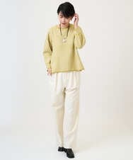 PZFAD34230 GEORGES RECH(ジョルジュ・レッシュ) ブークレチェックジャカードニット イエロー