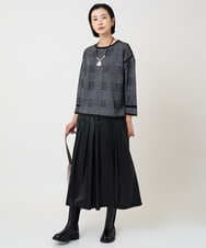 PZFAD34230 GEORGES RECH(ジョルジュ・レッシュ) ブークレチェックジャカードニット イエロー