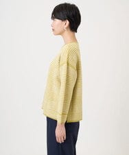 PZFAD34230 GEORGES RECH(ジョルジュ・レッシュ) ブークレチェックジャカードニット イエロー