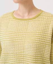 PZFAD34230 GEORGES RECH(ジョルジュ・レッシュ) ブークレチェックジャカードニット イエロー