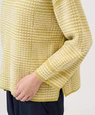 PZFAD34230 GEORGES RECH(ジョルジュ・レッシュ) ブークレチェックジャカードニット イエロー