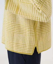 PZFAD34230 GEORGES RECH(ジョルジュ・レッシュ) ブークレチェックジャカードニット イエロー