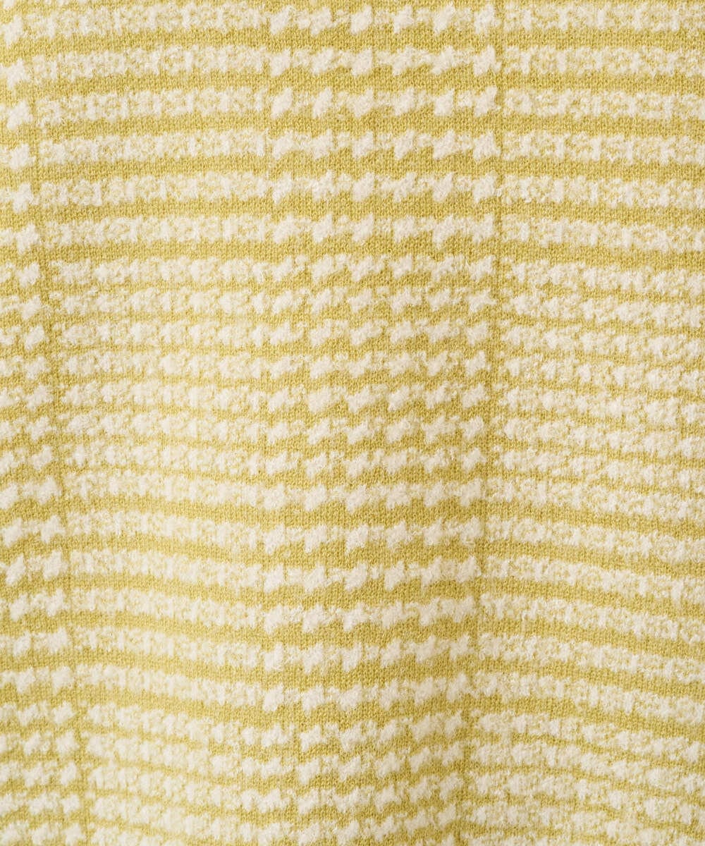 PZFAD34230 GEORGES RECH(ジョルジュ・レッシュ) ブークレチェックジャカードニット イエロー