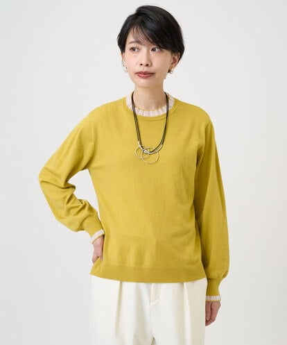 PZFAD35180 GEORGES RECH シアーフリルセミハイネックニット