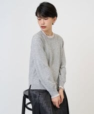 PZFAD35180 GEORGES RECH(ジョルジュ・レッシュ) シアーフリルセミハイネックニット ライトグレー