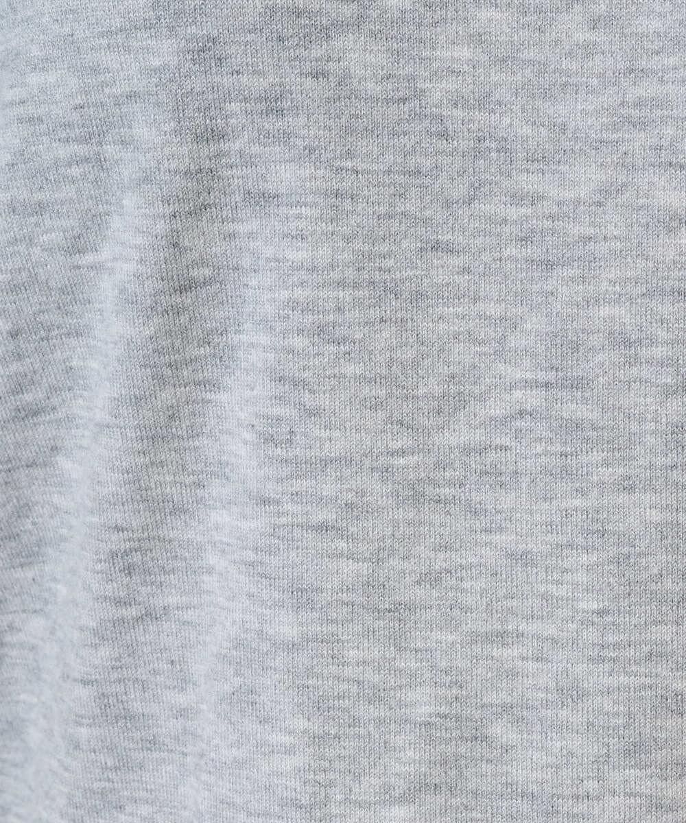 PZFAD35180 GEORGES RECH(ジョルジュ・レッシュ) シアーフリルセミハイネックニット ライトグレー