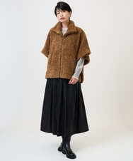 PZFAD35180 GEORGES RECH(ジョルジュ・レッシュ) シアーフリルセミハイネックニット ライトグレー