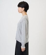 PZFAD35180 GEORGES RECH(ジョルジュ・レッシュ) シアーフリルセミハイネックニット ライトグレー