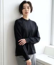 PZFAD35180 GEORGES RECH(ジョルジュ・レッシュ) シアーフリルセミハイネックニット ライトグレー