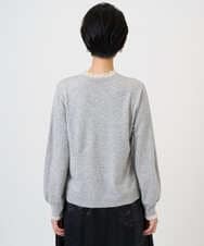 PZFAD35180 GEORGES RECH(ジョルジュ・レッシュ) シアーフリルセミハイネックニット ライトグレー