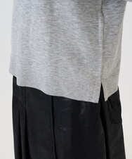 PZFAD35180 GEORGES RECH(ジョルジュ・レッシュ) シアーフリルセミハイネックニット ライトグレー