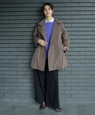 PZFAG15210 GEORGES RECH(ジョルジュ・レッシュ) ラウンドヘムAラインニット ピンク