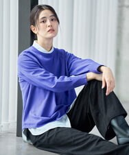 PZFAG15210 GEORGES RECH(ジョルジュ・レッシュ) ラウンドヘムAラインニット ピンク