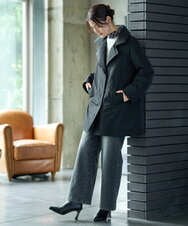 PZFAG15210 GEORGES RECH(ジョルジュ・レッシュ) ラウンドヘムAラインニット ピンク