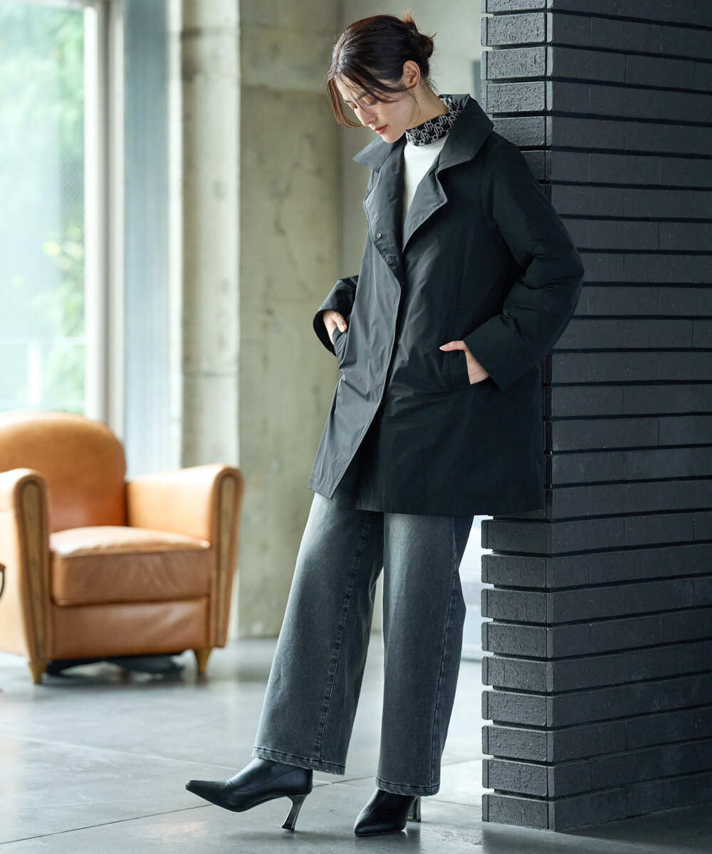 PZFAG15210 GEORGES RECH(ジョルジュ・レッシュ) ラウンドヘムAラインニット ピンク