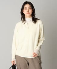 PZFAG43240 GEORGES RECH(ジョルジュ・レッシュ) ラムウールキーネックニット アイボリー