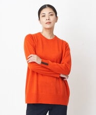 PZFAS66390 GEORGES RECH(ジョルジュ・レッシュ) 【2点セット】ケープ付きクルーネックニット オレンジ