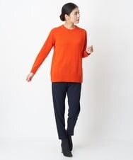 PZFAS66390 GEORGES RECH(ジョルジュ・レッシュ) 【2点セット】ケープ付きクルーネックニット オレンジ