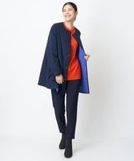 PZFAS66390 GEORGES RECH(ジョルジュ・レッシュ) 【2点セット】ケープ付きクルーネックニット オレンジ