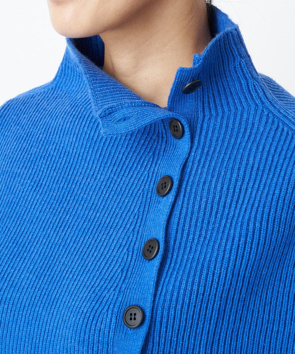 PZFAS66390 GEORGES RECH(ジョルジュ・レッシュ) 【2点セット】ケープ付きクルーネックニット ブルー