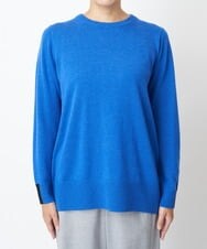 PZFAS66390 GEORGES RECH(ジョルジュ・レッシュ) 【2点セット】ケープ付きクルーネックニット ブルー