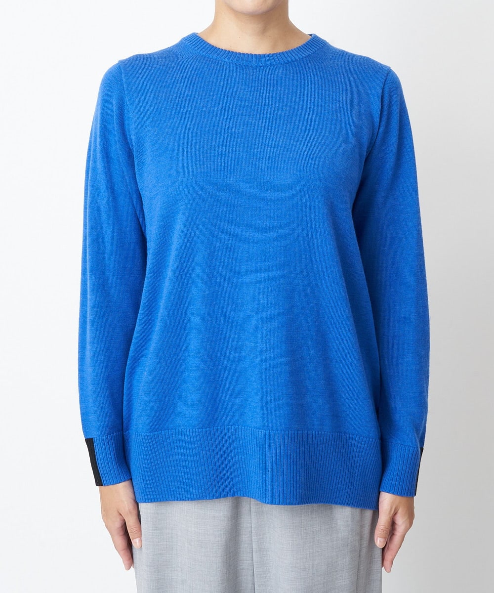 PZFAS66390 GEORGES RECH(ジョルジュ・レッシュ) 【2点セット】ケープ付きクルーネックニット ブルー