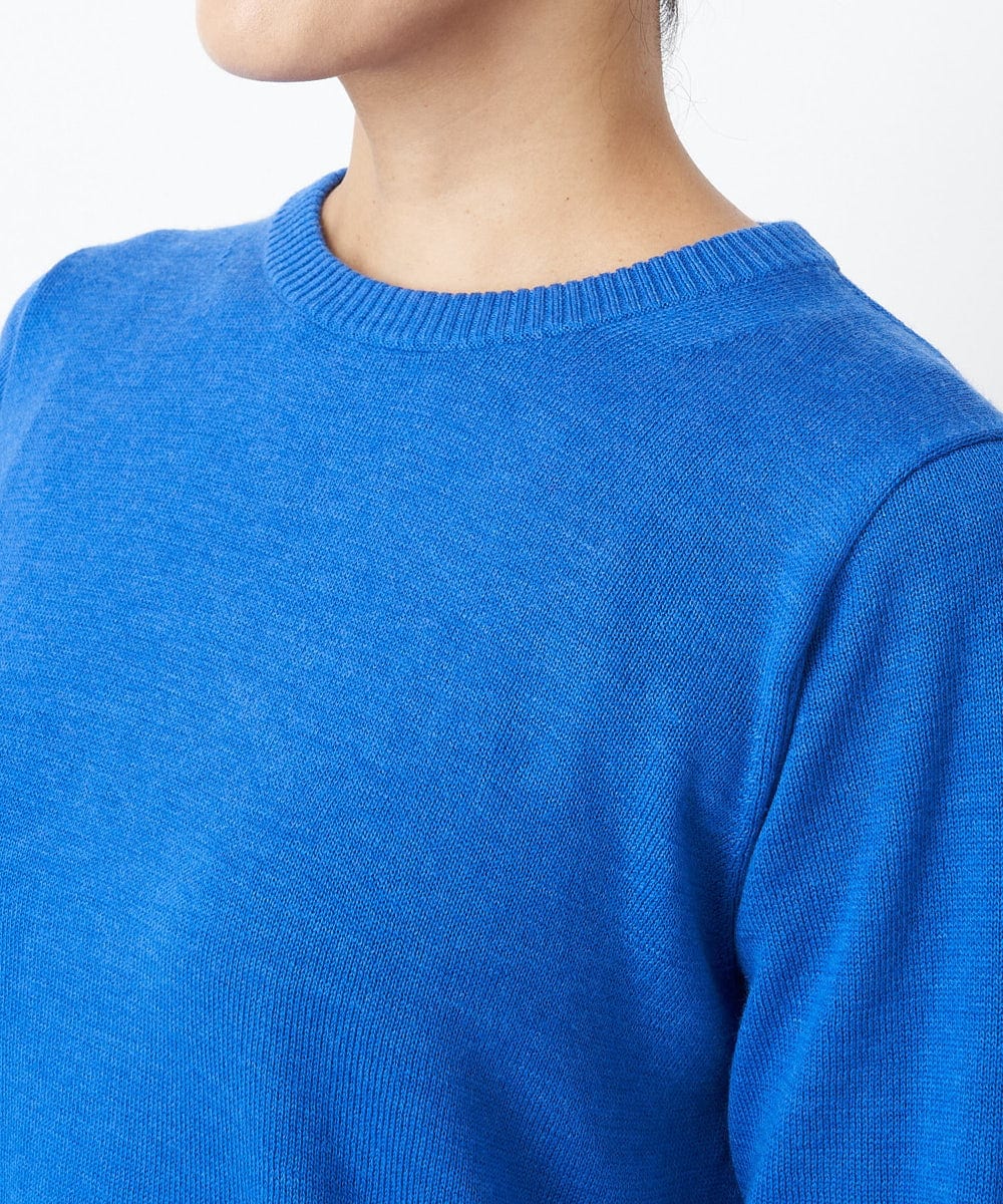 PZFAS66390 GEORGES RECH(ジョルジュ・レッシュ) 【2点セット】ケープ付きクルーネックニット ブルー