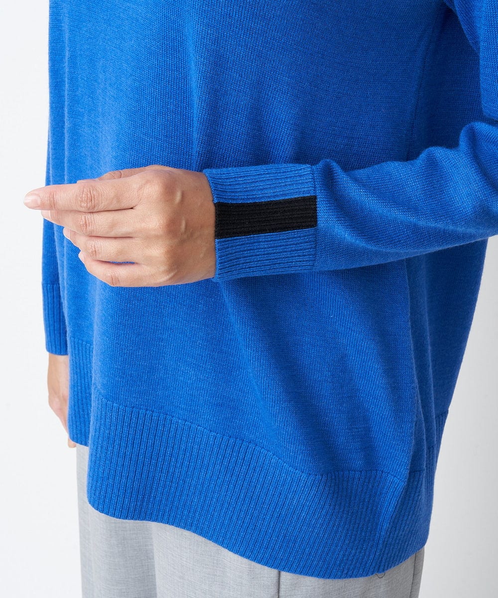 PZFAS66390 GEORGES RECH(ジョルジュ・レッシュ) 【2点セット】ケープ付きクルーネックニット ブルー