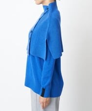 PZFAS66390 GEORGES RECH(ジョルジュ・レッシュ) 【2点セット】ケープ付きクルーネックニット ブルー