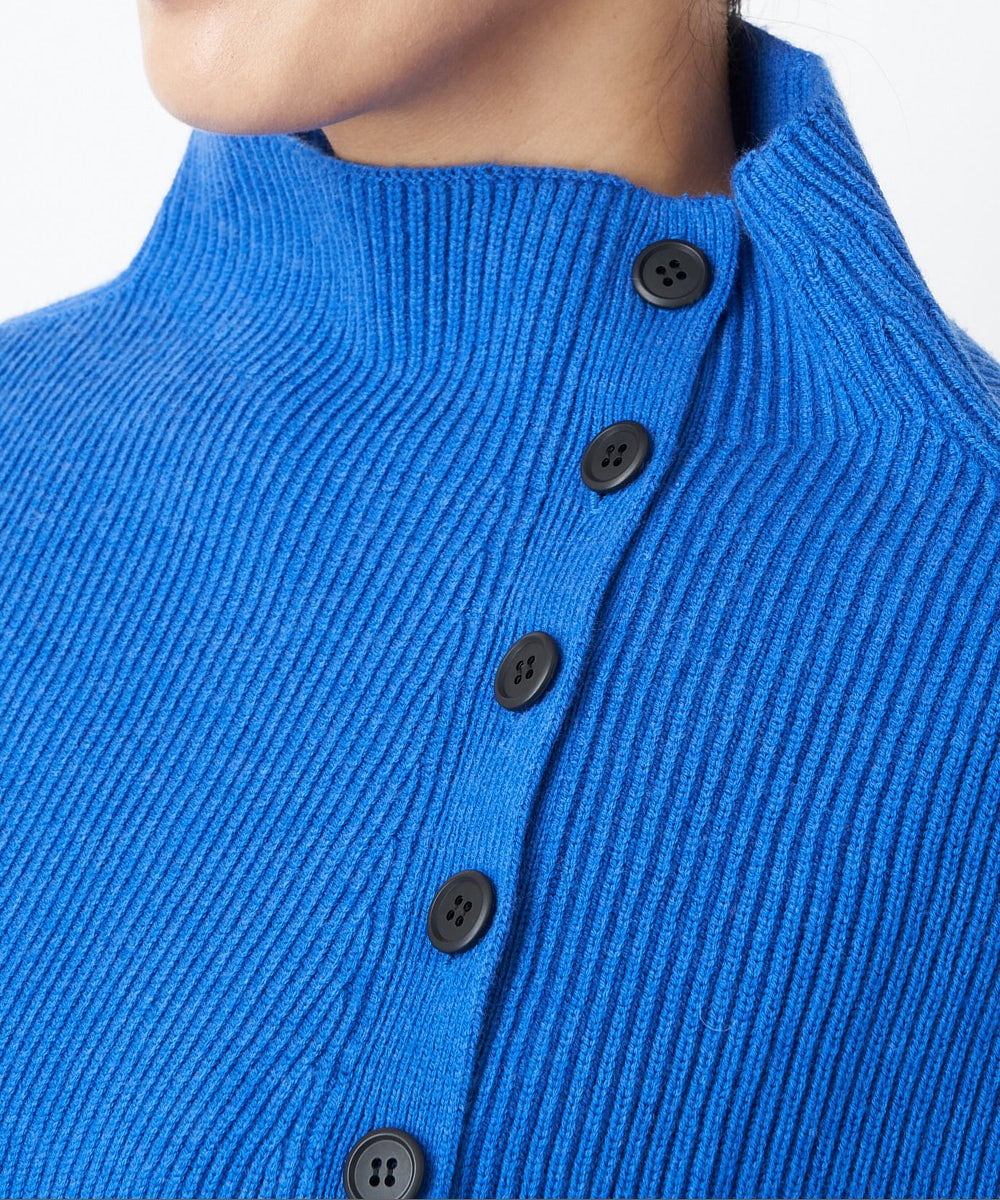 PZFAS66390 GEORGES RECH(ジョルジュ・レッシュ) 【2点セット】ケープ付きクルーネックニット ブルー