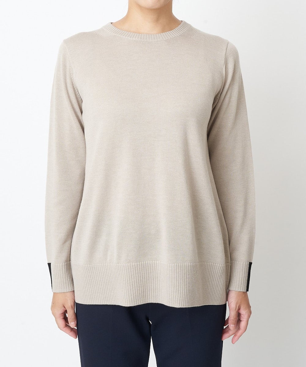 PZFAS66390 GEORGES RECH(ジョルジュ・レッシュ) 【2点セット】ケープ付きクルーネックニット ベージュ