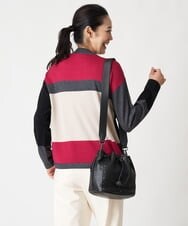 PZFAV56250 GEORGES RECH(ジョルジュ・レッシュ) カラーブロッキングニットプルオーバー ピンク系