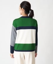PZFAV56250 GEORGES RECH(ジョルジュ・レッシュ) カラーブロッキングニットプルオーバー グリーン系