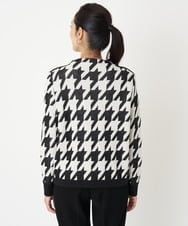 PZFAW01270 GEORGES RECH(ジョルジュ・レッシュ)  [日本製]ブークレ千鳥ジャカードニット ブラック