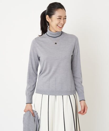 PZFAW03210 GEORGES RECH [アンサンブル対応]ウォッシャブルウールタートルネックニット