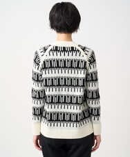 PZFCD56270 GEORGES RECH(ジョルジュ・レッシュ) ジオメトリックジャガードウールニット ホワイト系