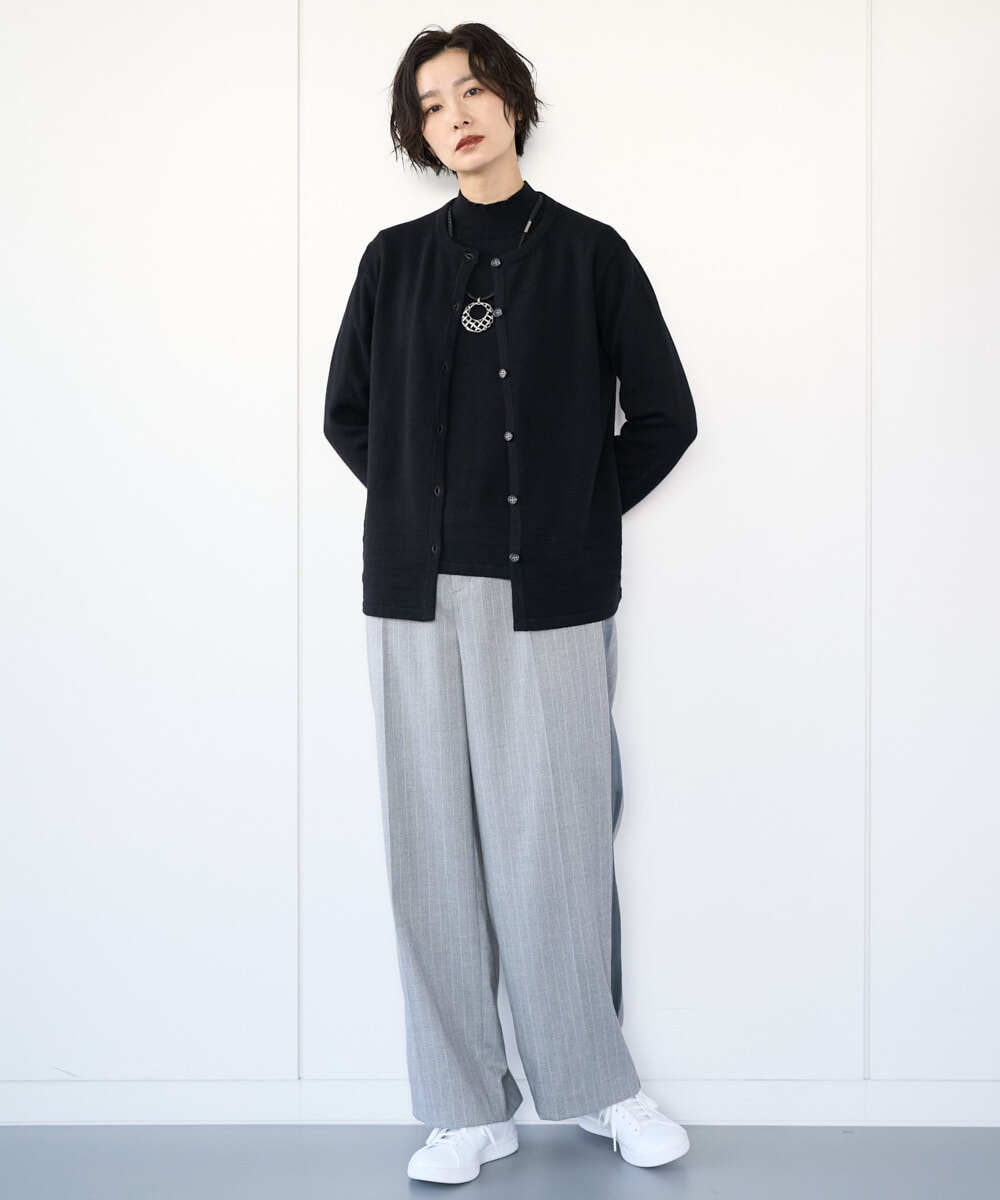 PZFCD57210 GEORGES RECH(ジョルジュ・レッシュ) [アンサンブル対応]メリノウールセミハイネックニット ピンク