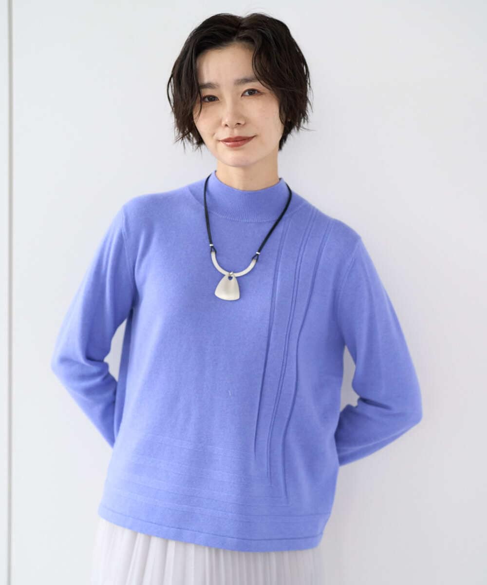 PZFCD57210 GEORGES RECH(ジョルジュ・レッシュ) [アンサンブル対応]メリノウールセミハイネックニット ピンク