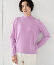 PZFCD57210 GEORGES RECH(ジョルジュ・レッシュ) [アンサンブル対応]メリノウールセミハイネックニット ピンク