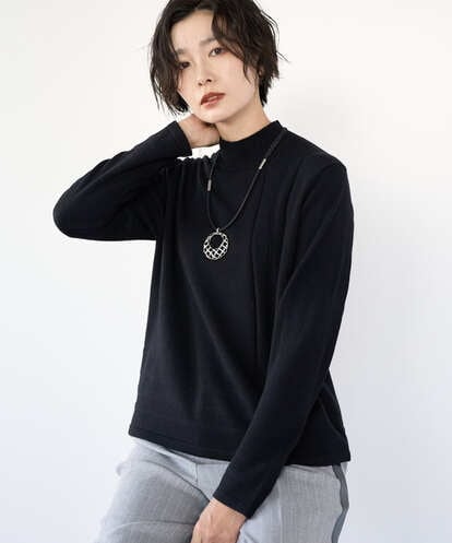 PZFCD57210 GEORGES RECH [アンサンブル対応]メリノウールセミハイネックニット