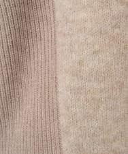 PZFCD58250 GEORGES RECH(ジョルジュ・レッシュ) メランジブークレ襟付きニット ライトブルー