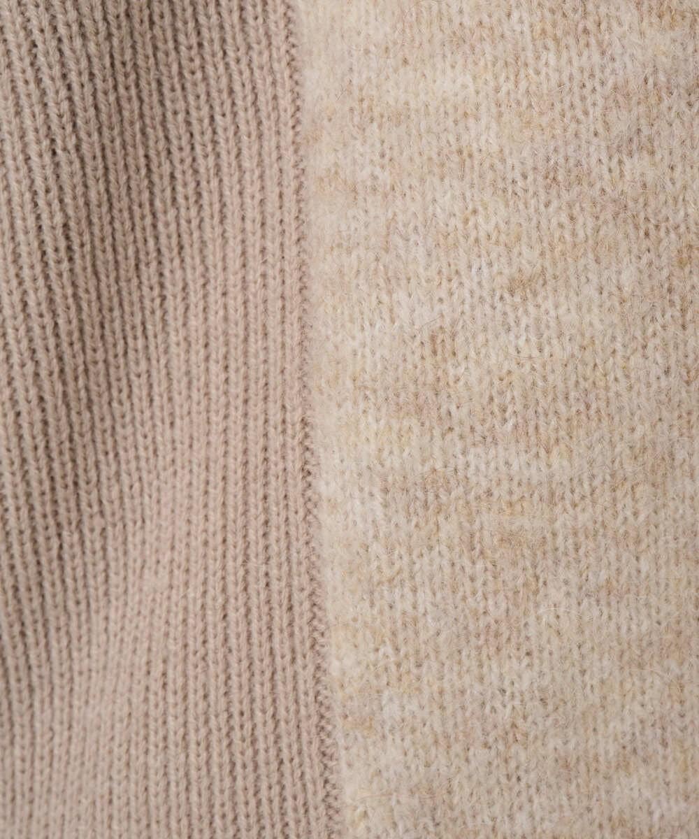 PZFCD58250 GEORGES RECH(ジョルジュ・レッシュ) メランジブークレ襟付きニット ライトブルー