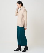 PZFCD58250 GEORGES RECH(ジョルジュ・レッシュ) メランジブークレ襟付きニット ライトブルー